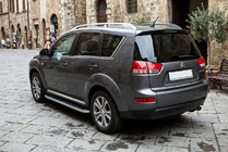 Citroen C-Crosser 2007-2013 рр. Бокові пороги Tayga (2 шт., Алюміній) фото 1