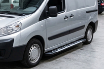 Citroen Jumpy 2007-2017 рр. Бокові пороги Sunrise (2 шт., алюміній) фото 1