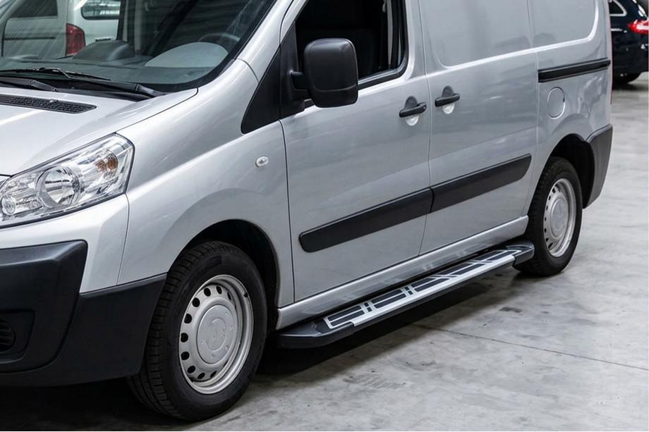 Citroen Jumpy 2007-2017 рр. Бокові пороги Sunrise (2 шт., алюміній) Image