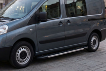 Citroen Jumpy 2007-2017 рр. Бокові пороги RedLine V1 (2 шт., алюміній) фото 1