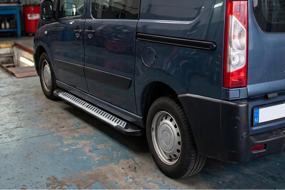 Fiat Scudo 2007-2015 рр. Бокові пороги Line (2 шт., Алюміній) Image