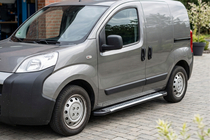 Citroen Nemo 2007-2017 рр. Бокові пороги Line (2 шт., алюміній) фото 1