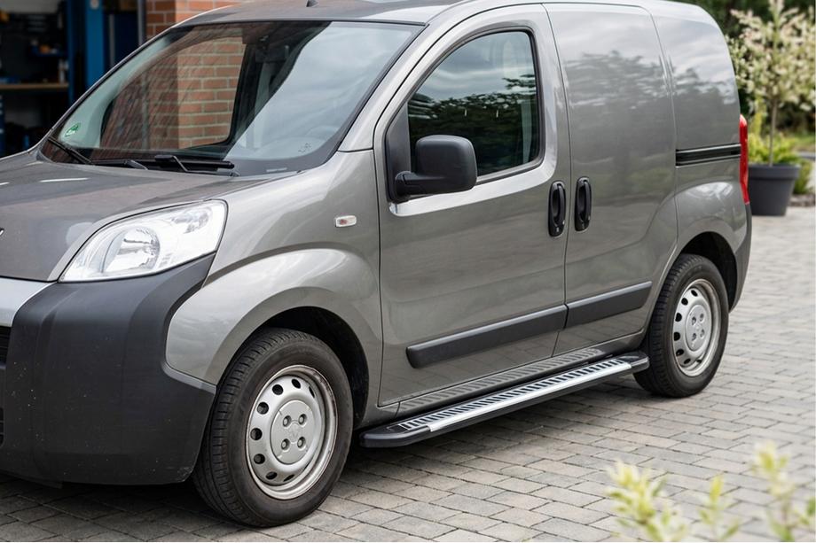 Citroen Nemo 2007-2017 рр. Бокові пороги Line (2 шт., алюміній) Image
