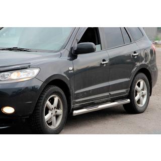 Бічні труби B3 (2 шт., нерж.) Hyundai Santa Fe 2 2006-2012 рр.
