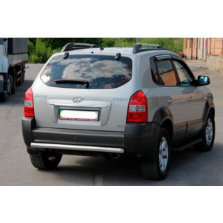 Задня дуга AK002 (нерж.) Hyundai Tucson JM 2004- рр. фото 2