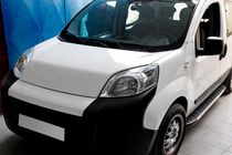 Peugeot Bipper 2008-2017 рр. Бокові пороги Duru (2 шт., алюміній) фото 1