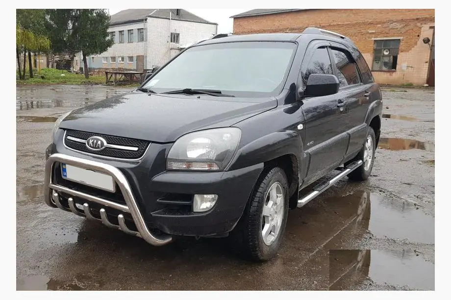 Kia Sportage 2004-2010 рр. Кенгурятник WT003 (нерж.)