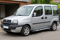 Fiat Doblo I 2001-2005 рр. Бокові пороги Sunrise (2 шт., Алюміній) фото 1