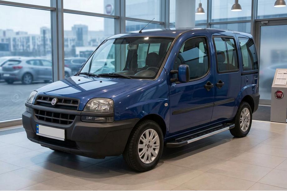 Fiat Doblo I 2001-2005 рр. Бокові пороги RedLine V1 (2 шт., Алюміній) Image