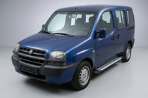 Fiat Doblo I 2001-2005 рр. Бокові пороги Line (2 шт., алюміній) фото 1