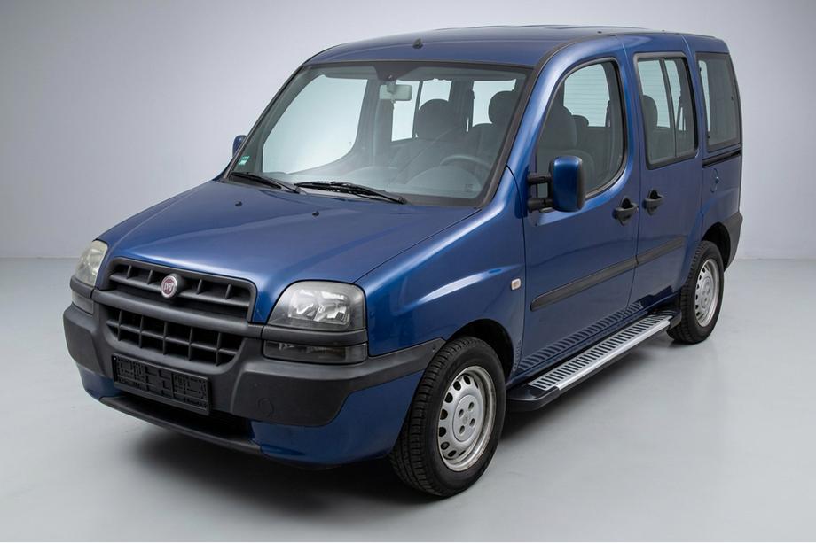 Fiat Doblo I 2001-2005 рр. Бокові пороги Line (2 шт., алюміній) Image