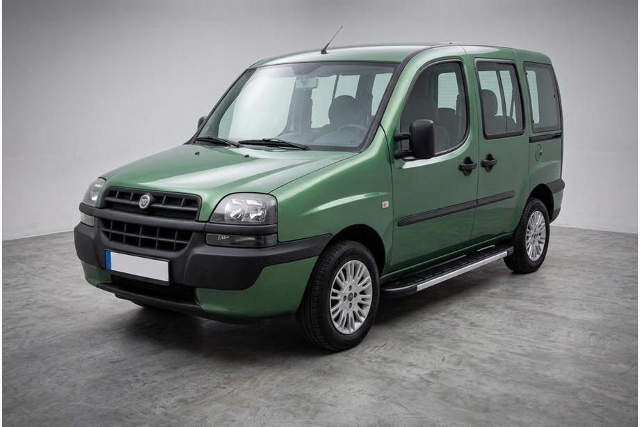 Fiat Doblo I 2001-2005 рр. Бокові пороги Duru (2 шт., алюміній) Image