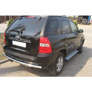 Задня дуга AK002 (нерж.) Kia Sportage 2004-2010 рр. фото 2