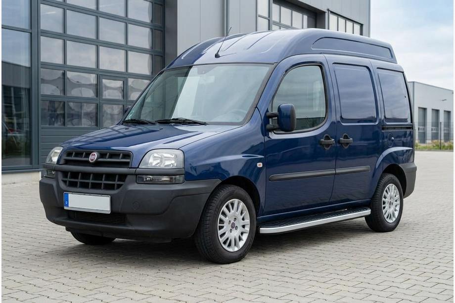 Fiat Doblo I 2001-2005 рр. Бокові пороги Tayga Grey (2 шт., алюміній) Image