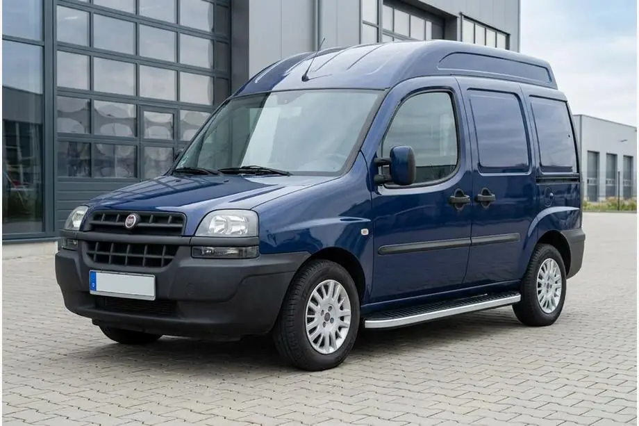 Fiat Doblo I 2001-2005 рр. Бокові пороги Tayga Grey (2 шт., алюміній) Image
