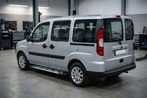 Fiat Doblo I 2005-2010 рр. Бокові пороги Sunrise (2 шт., алюміній) фото 1