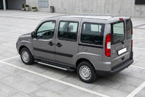 Fiat Doblo I 2005-2010 рр. Бокові пороги RedLine V1 (2 шт., Алюміній) фото 1