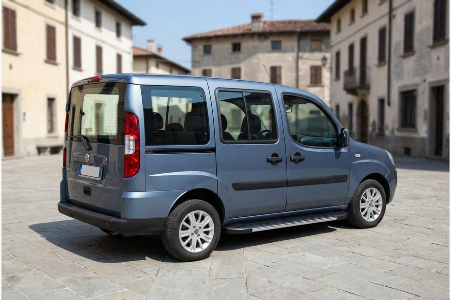 Fiat Doblo I 2005-2010 рр. Бокові пороги Duru (2 шт., алюміній) Image