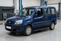 Fiat Doblo I 2005-2010 рр. Бокові пороги Bosphorus Black (2 шт., Алюміній) фото 1