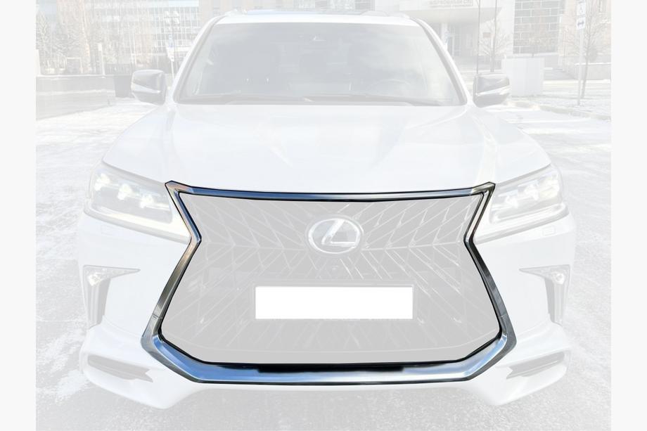 Lexus LX570/450d 2008-2022 рр. Обведення решітки Chrome (для TRD 2016+) Image