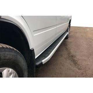 Бокові пороги Fullmond (2 шт, алюм) Mercedes Sprinter W901/902/903/904/905 1995-2006 рр. фото 1