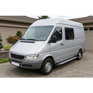Бокові пороги Line (2 шт., Алюміній) Mercedes Sprinter W901/902/903/904/905 1995-2006 рр. фото 1