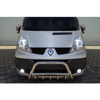 Кенгурятник WT003-4 (нерж.) Opel Vivaro 2001-2015 рр. фото 3