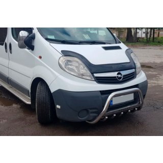 Кенгурятник WT003-4 (нерж.) Opel Vivaro 2001-2015 рр. фото 1