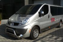 Renault Trafic 2001-2015 рр. Кенгурятник WT003-4 (нерж.) фото 3