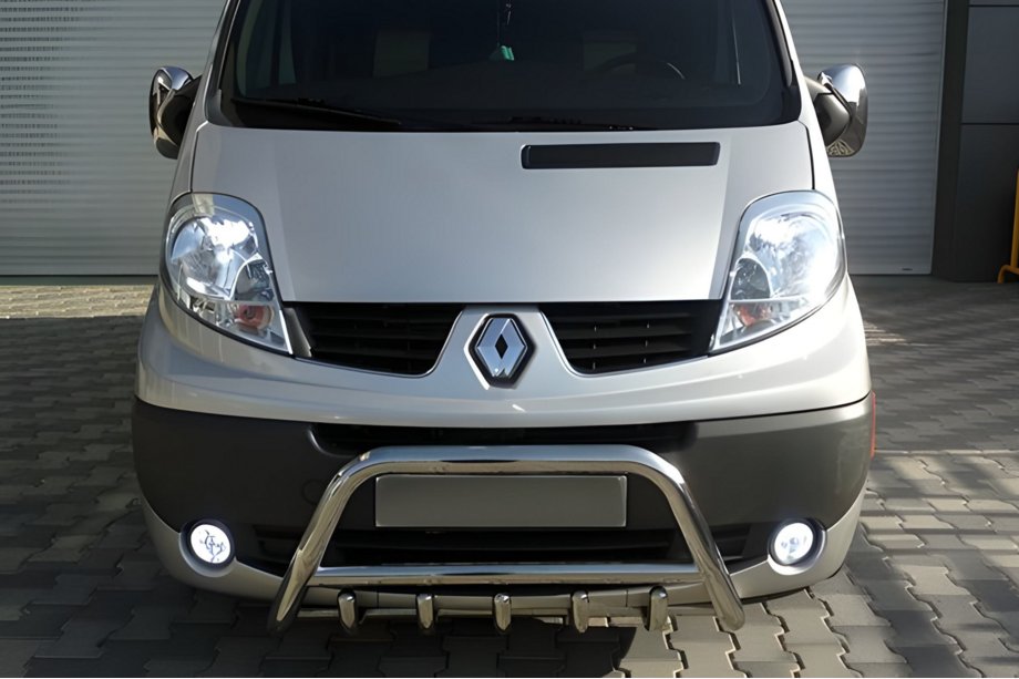 Renault Trafic 2001-2015 рр. Кенгурятник WT003-4 (нерж.) Image