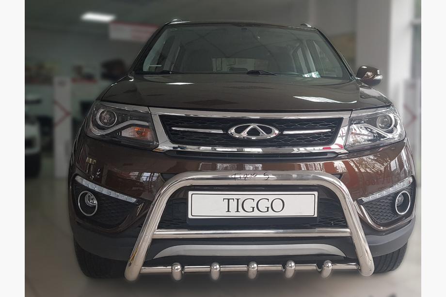 Chery Tiggo 5 2013- рр. Кенгурятник WT003 (нерж) Image