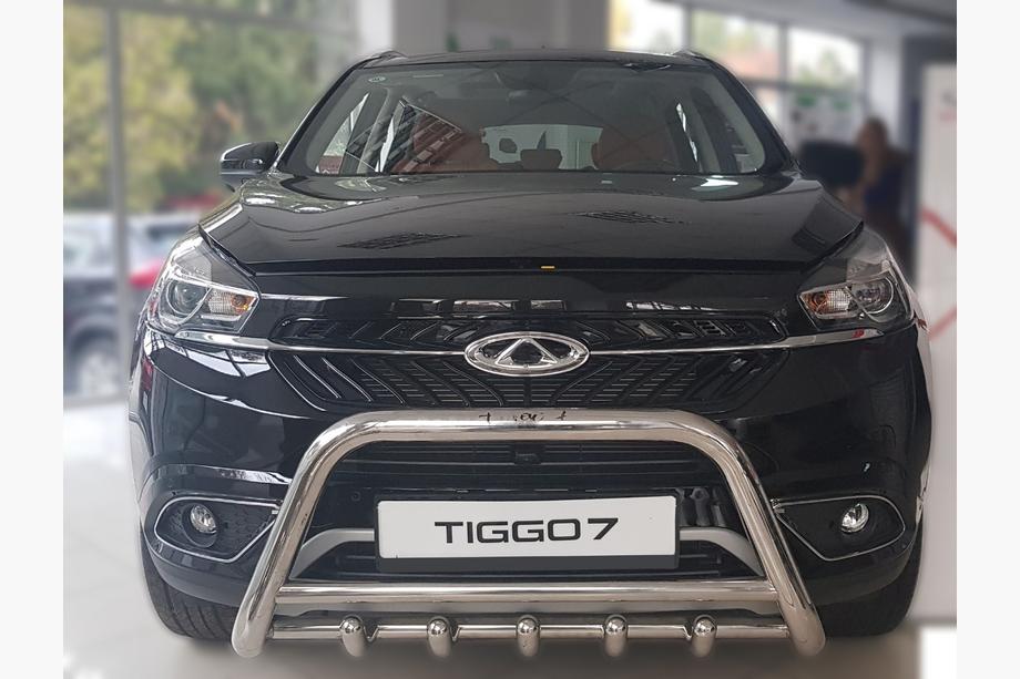 Chery Tiggo 7 2016-2019 рр. Кенгурятник WT003 (нерж) Image