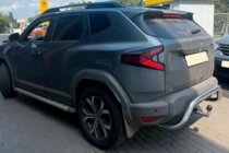 Renault Duster 2024- рр. Задній захист AK007 (нерж.) фото 2