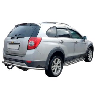 Задній захист AK005 (нерж) Chevrolet Captiva 2006-2019 рр. фото 1