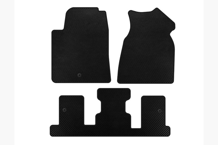 GMC Acadia 2006-2017 рр. Килимки EVA (1+3 ряд, 2013-2017, Чорний) Image