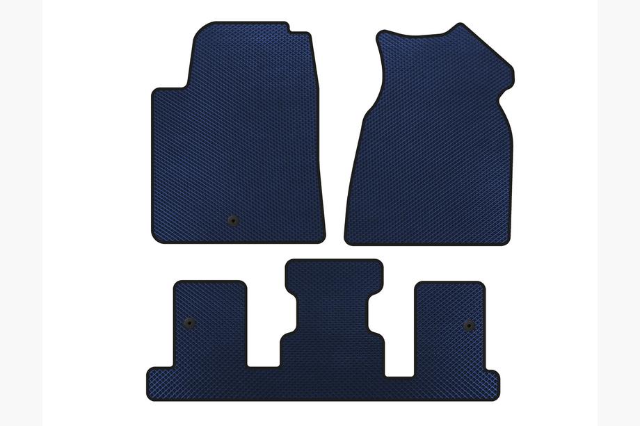 GMC Acadia 2006-2017 рр. Килимки EVA (1+3 ряд, 2013-2017, Синій) Image