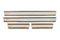 Renault Megane II 2004-2009 рр. Накладки на пороги V-2 (4 шт., нерж) фото 4