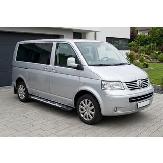 Бокові пороги Sunrise (2 шт., алюміній) Volkswagen T5 Multivan 2003-2010 рр. фото 1