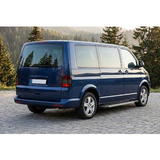 Бокові пороги RedLine V1 (2 шт., Алюміній) Volkswagen T5 Multivan 2003-2010 рр. фото 1