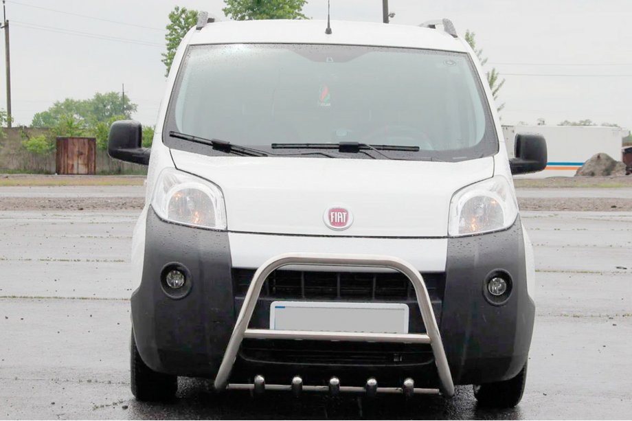 Fiat Fiorino/Qubo 2008-2024 рр. Кенгурятник WT006 (нерж) Image