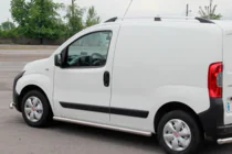 Peugeot Bipper 2008-2017 рр. Бічні труби Ø60 (2 шт., Нерж.) фото 1