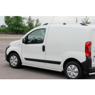 Бічні труби Ø60 (2 шт., Нерж.) Peugeot Bipper 2008-2017 рр. фото 1