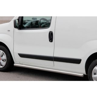 Бічні труби Ø60 (2 шт., Нерж.) Peugeot Bipper 2008-2017 рр. фото 2