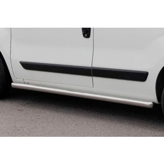 Бічні труби Ø60 (2 шт., Нерж.) Peugeot Bipper 2008-2017 рр. фото 3