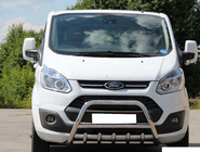 Ford Custom 2013-2022 рр. Кенгурятник WT003 (нерж) фото 1