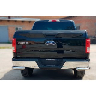 Задні куточки AK003 (2 шт., нерж) Ford F-150 2014-2021 рр. фото 2