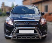 Ford Kuga 2008-2013 рр. Кенгурятник WT003-Exclusive (нерж.) фото 1
