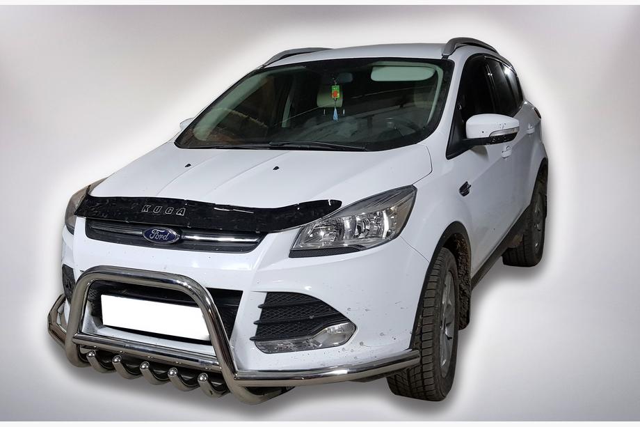 Ford Kuga/Escape 2013-2019 рр. Кенгурятник WT003-Exclusive (нерж.) Фото 3