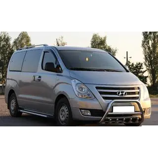 Кенгурятник WT003 (нерж) Hyundai H300, H1, Starex 2008-2020 рр. фото 3