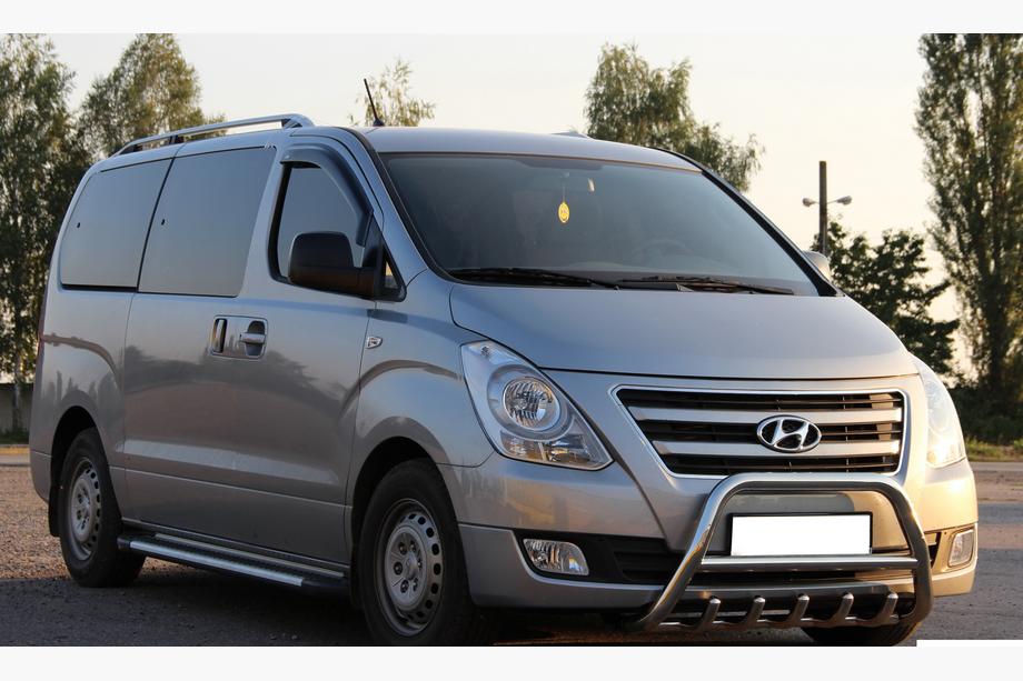 Hyundai H300, H1, Starex 2008-2020 рр. Кенгурятник WT003 (нерж) Фото 3